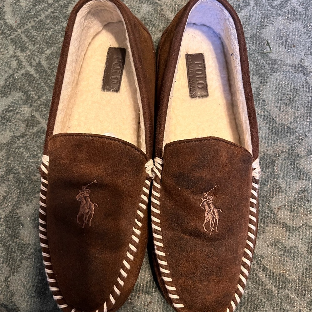 Men’s Ralph Lauren POLO suede slippers